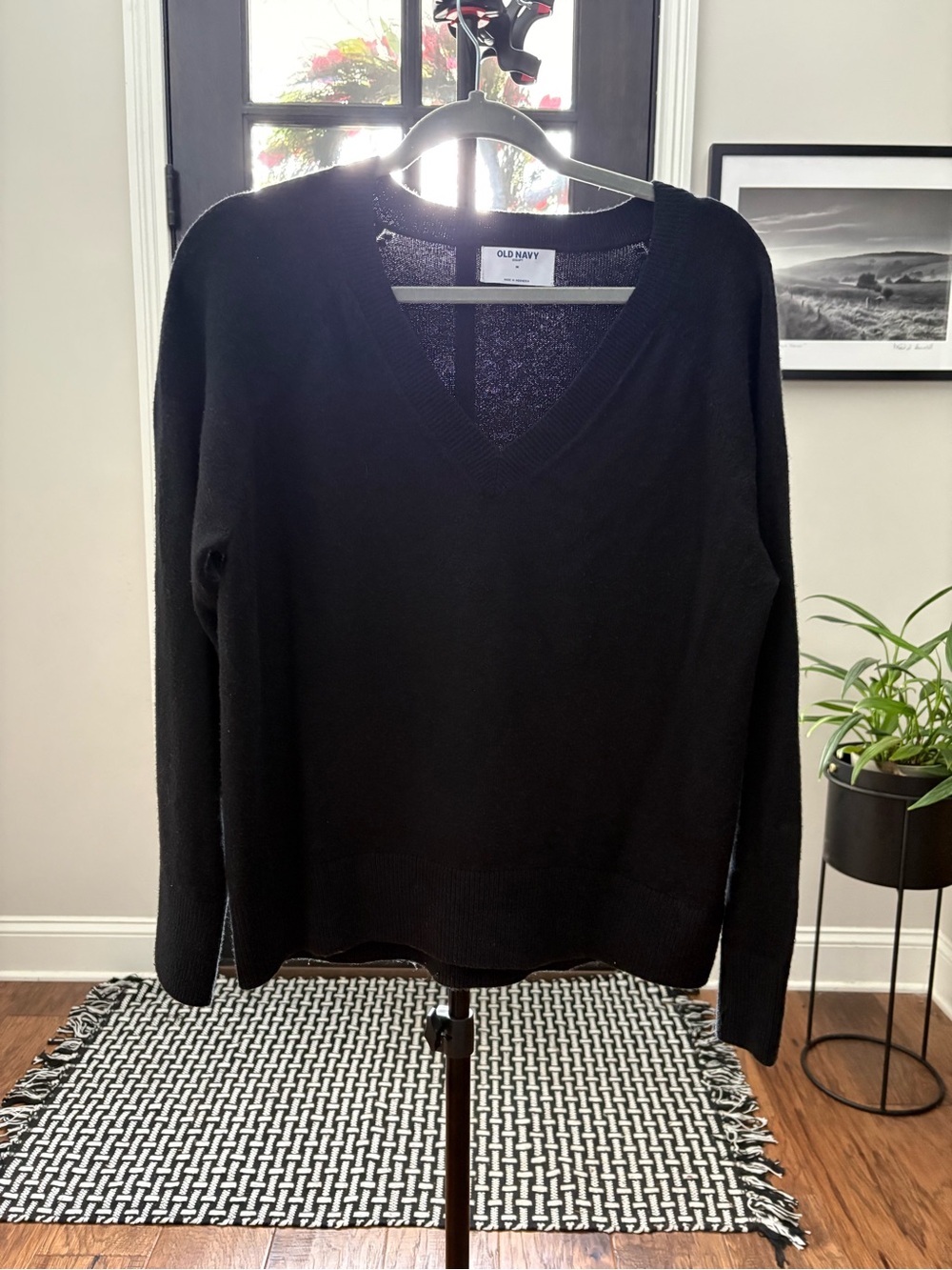 Old Navy Black So Soft V-Neck Pullover Sweater